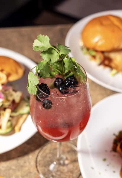 Berry Cilantro Limeade