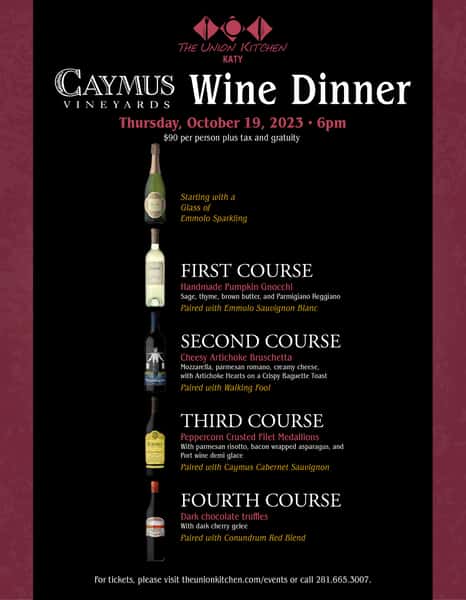 Caymus Wine Dinner 