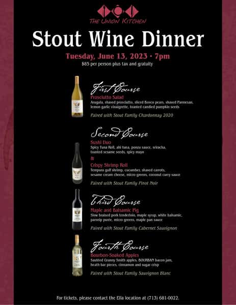 Guy Stout Wine Dinner