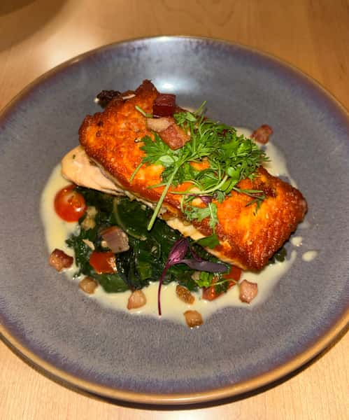 crab stuffed salmon
