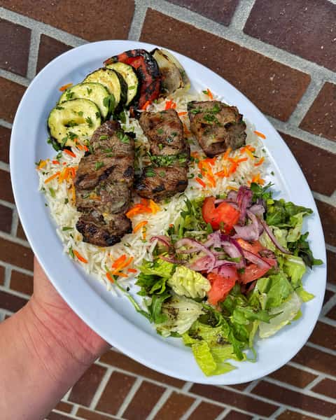 Steak (Filet Mignon) Kabob Entree