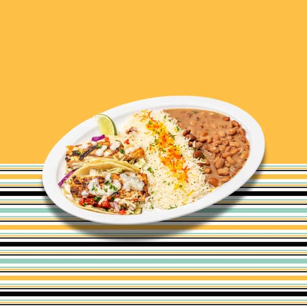 Grilled Salmon Taco Plate