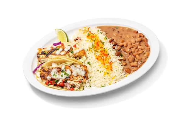 Salmon Taco Plate