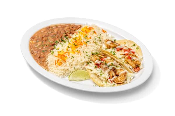 Grilled Shrimp Taco Plate