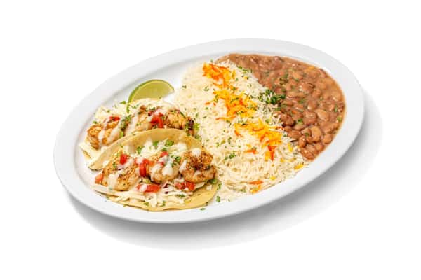 Grilled Shrimp Taco Plate