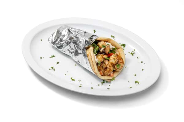Grilled Shrimp Pita Wrap