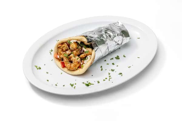 Grilled Shrimp Pita Wrap