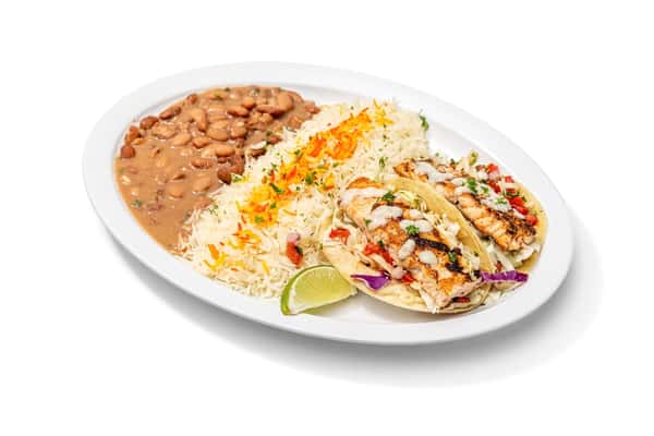 Salmon Taco Plate