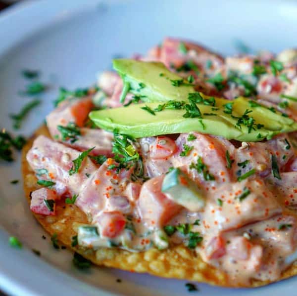 Ahi Tuna Poke Tostada