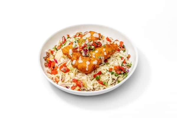 Battered Cod Baja Bowl