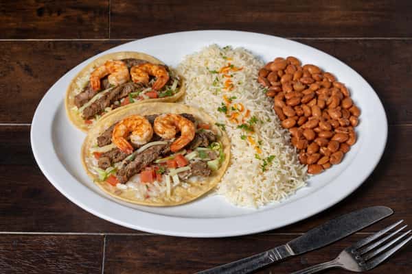 Surf n Turf Taco Plate