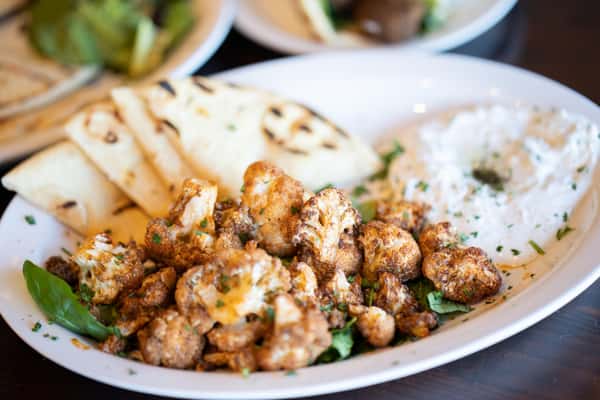 Fried Cauliflower & Tzatziki