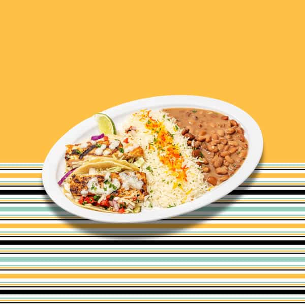 Grilled Barramundi Taco Plate