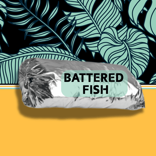 Kabo Battered Fish Burrito