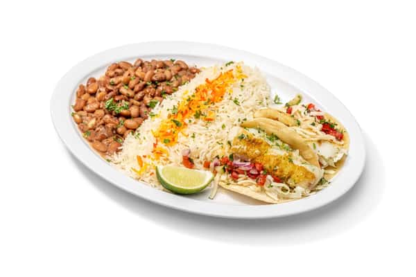 Grilled Cod Taco Plate