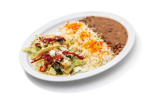 Veggie-Feta Taco Plate