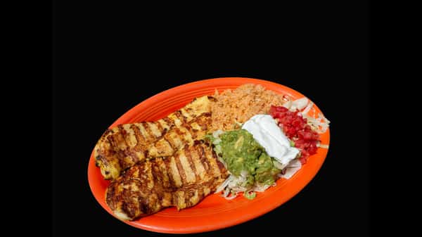 Dos Pollo- 2GrilledChxBreast,Guaca Salad & Rice