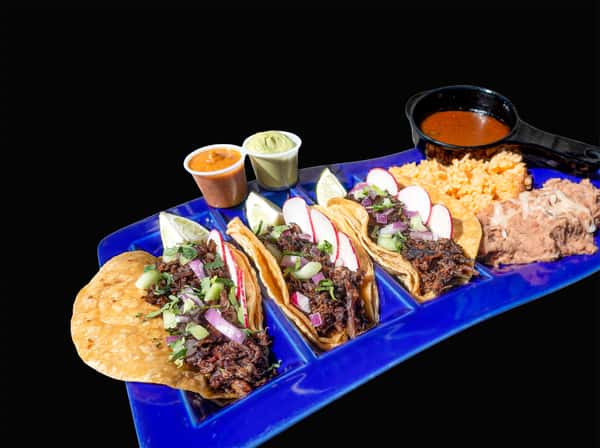 Barbacoa Taco Plate