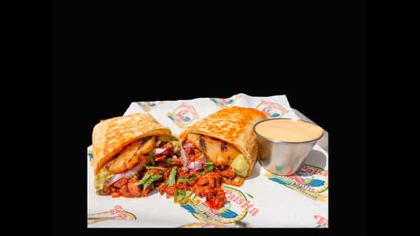 El Paisita Burrito-All Inside,Cilantro,Onions,GuacamoleSauce,Toasted
