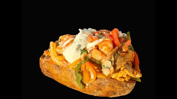 Loaded Potato Fajita Style