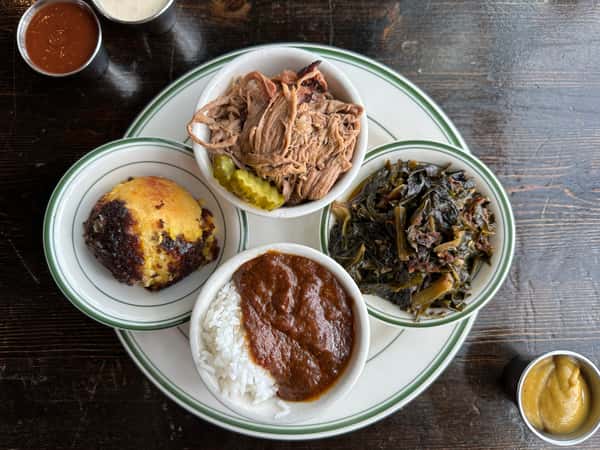 Pulled Pork & Hash and Rice