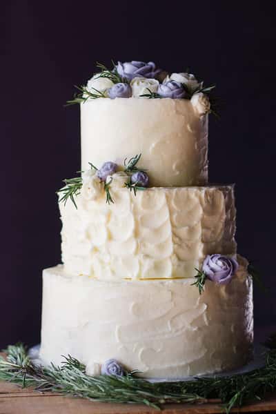 Wedding cake from Blue's Bakery