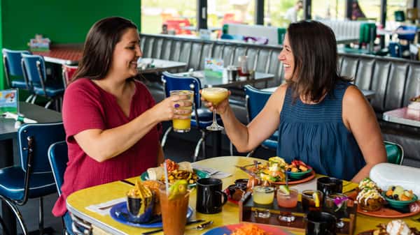 Customers at the The Friendly Toast