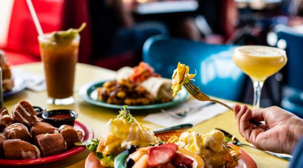 Image of food at a table