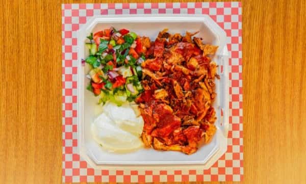 4-Chicken Iskender Kebab w/ Yogurt and Tomato Sauce