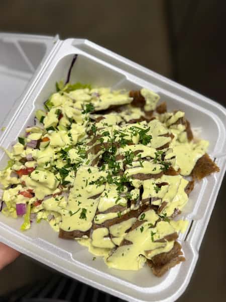 11-Gyro Plate with Rice and Salad