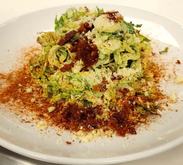 Shaved Brussels Sprout Caesar Salad