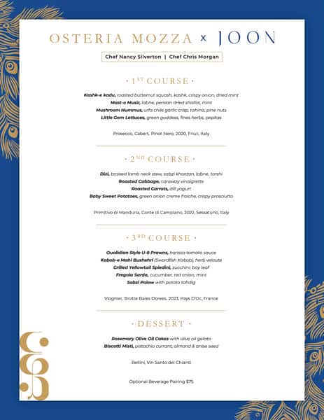 Final Menu Silverton
