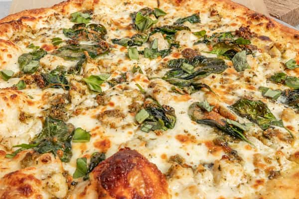 Personal Pesto Chicken Pizza