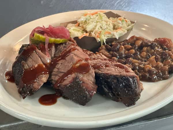 smoked brisket dinner