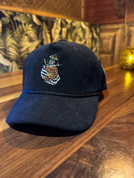 Broken Compass Embroidered Corduroy Ball Cap