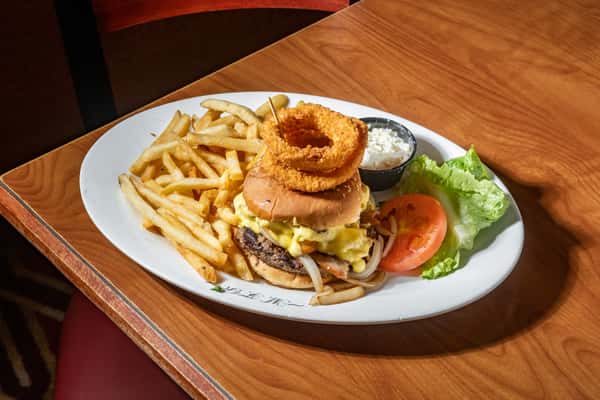 Fried Mac-N-Cheese Burger