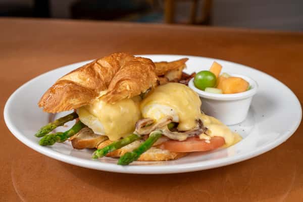 Vegetable and Egg Croissant Benedict*