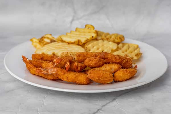 shrimp platter shot