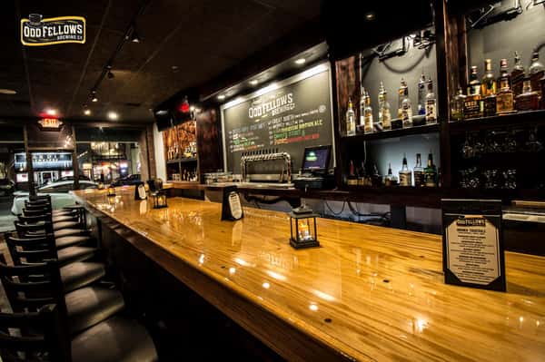 Interior shot of Odd Fellows brewery