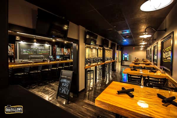 Interior shot of Odd Fellows brewery