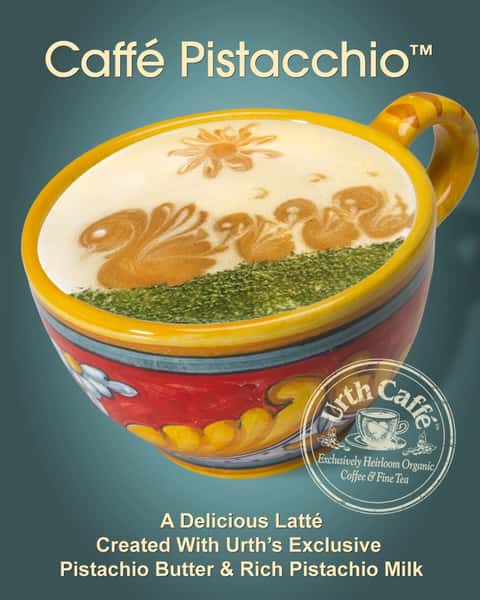 We are totally nuts about Urth’s Café Pistacchio Latté™!

Prepared with Urth’s exclusive Pistachio Butter — harvested from Sicilian pistachios — espresso and pistachio milk, with just a touch of organic Wazuka matcha as a garnish. A perfectly balanced sweetness and richness that blends together seamlessly; this drink serves both coziness and nourishing qualities!

Pair this delightful drink with Urth’s new Chocolate Peanut Buttercup Pie, we promise you won’t regret it ☕🍫

#urthcaffe #pistachiolatte #organiccoffee #lowerinacid #healthierforall