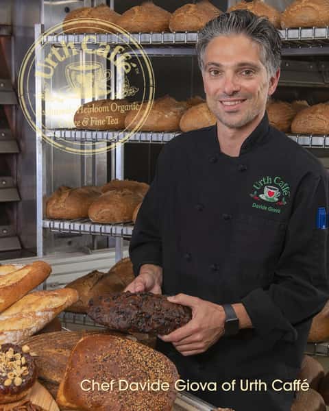 Today Urth Caffé celebrates our Master Baker and Chef Davide Giova and the Urth Caffé commissary team who have dedicated their skills and love for the craft into every baked good and pastry that you view in the showcases of every Urth Caffé 🍞🍰

Since September 2011, Davide has brought the pure and ancient artistry of Italian baking to Urth Caffé by sourcing the finest all-natural ingredients, ancient grains, whole grains, organic flour, the best imported French butter, farm-direct eggs, and many others. With his leadership and expertise, he has helped ensure the Bakery and Kitchen run smoothly, whilst also developing new dishes and bakery items. 

All of this action is located right inside of the Urth Caffé at South Bay, a special location as it commemorates the very first Urth Caffé on Highland Avenue in Manhattan Beach, California! Visit to enjoy the incredible architecture and the history that this café provides, making you feel part of a greater community ❤️

#urthcaffe #nationalbakerday #bakedgoods #fluffypastry #organicingredients