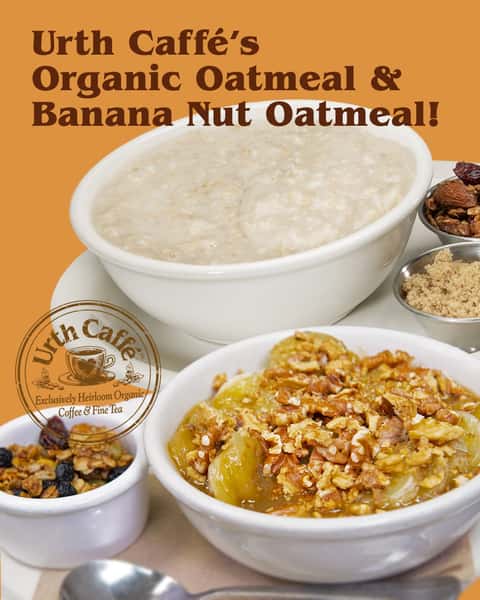 Kick off the day with a nutrient-filled bowl of Urth's Organic Oatmeal — it's National Oatmeal Day! 🥣🌾
Served piping hot with organic raisins, brown sugar, your choice of milk, & Urth's Granola — oven-roasted granola made with organic oats, dried blueberries, cranberries, pumpkin seeds, almonds, and honey — that will fill your day with rich, organic nutrients. Also try our Banana Nut Oatmeal topped with cooked bananas in a light caramel sauce and sprinkled with toasted walnut pieces.
Enjoy this cozy breakfast delight at the Urth Santa Monica's front patio area on Main Street and Hollister Avenue!
#urthcaffe #organicoatmeal #breakfasttreats #healthylifestyle #nationalorganicoatmealday