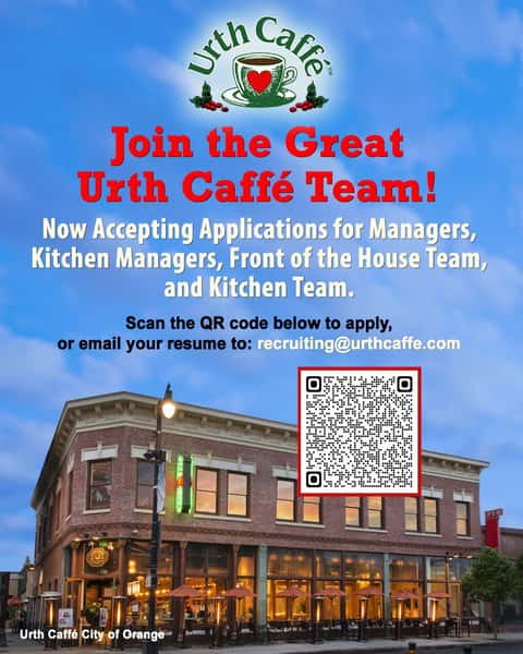 Seeking a full-time position with great benefits, learning opportunities, and an inclusive environment? ☕🥰

Join the Great Urth Caffé Team! We're looking for passionate, committed team members who are excited about working with our esteemed guests and providing excellent food and drinks.
You're a great fit if you are:
- Friendly, upbeat, and love working with diverse communities across Southern California
- Reliable and detail-oriented, able to thrive in a fast-paced environment
- A team player with a positive attitude that encourages team members
- Eager to learn and grow within the company
- Passionate about great food, coffee, and service
Bring your enthusiasm and let your personality shine—we'd love to have you be part of our Urth Family! ✨🌿

Check out the 🔗 in our bio to apply today!

#urthcaffe #recruiting #jobsearch #jobs #customerservice
