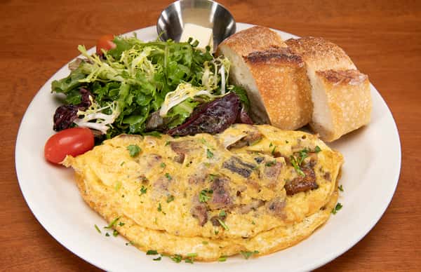 The Sausage & Potato Omelet Breakfast Urth Caffé Europeanstyle café