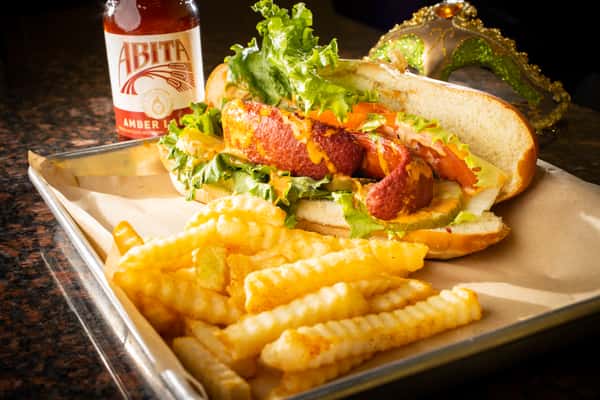 Beef Hot Link Po Boy Menu Sharon's Creole Kitchen Creole