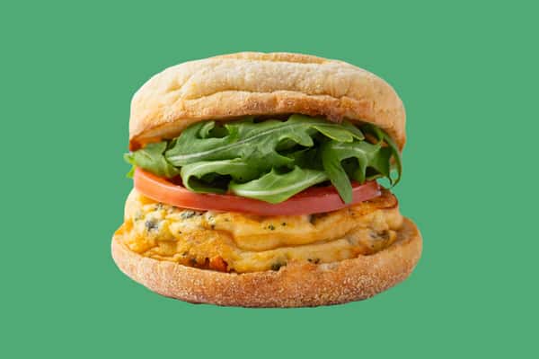 Egg White, Feta & Tomato Frittata Sandwich