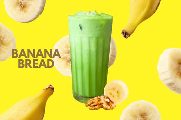 Banana Bread Matcha Latte