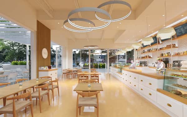 Model of interior of Giulia The Italian Bakery