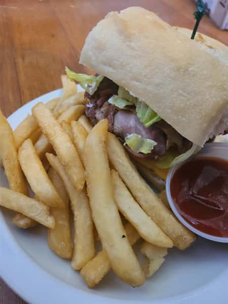 sandwich with fries